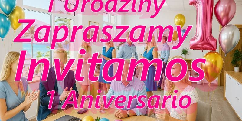 Zaproszenie na pierwszą rocznicę naszego Biura w Santa Pola oraz Powitanie Lata